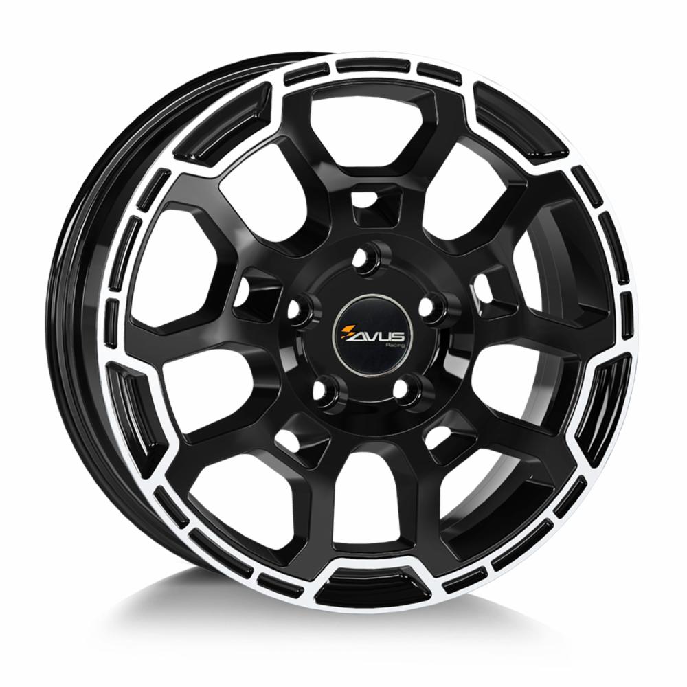 Cerchi in lega AVUS AC-V01 BLACK POLISHED